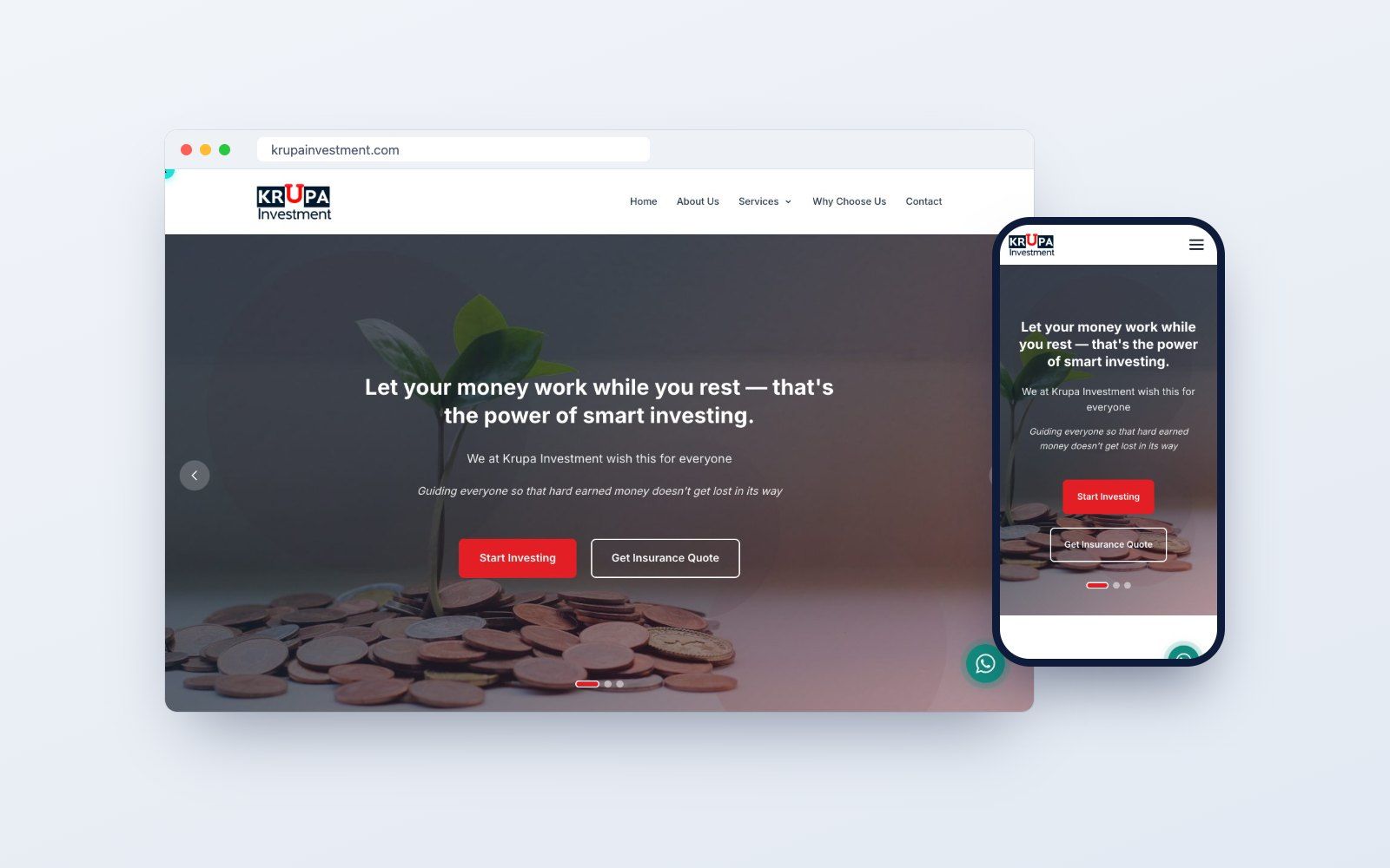 Krupa Investment: Investments & insurance